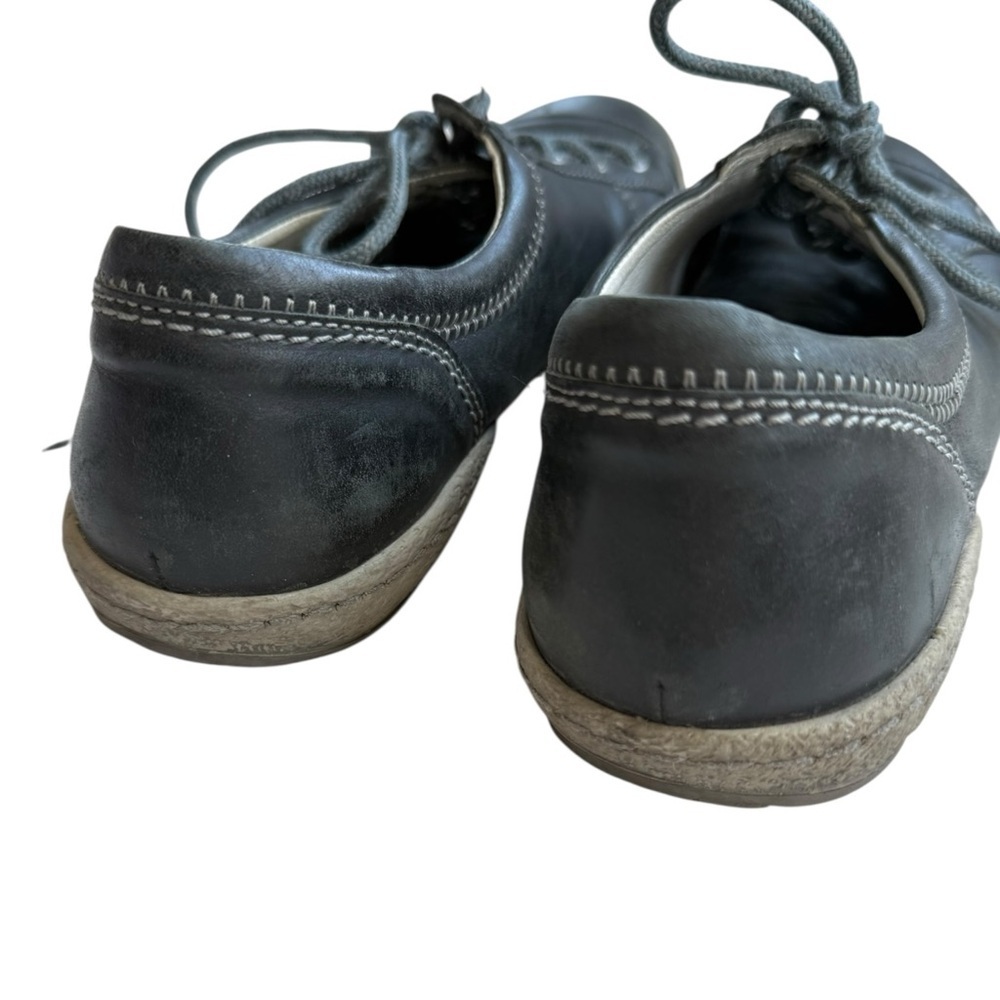 Josef Seibel Caspian Leather Sneakers Size 42 Blue Grey - Picture 6 of 9